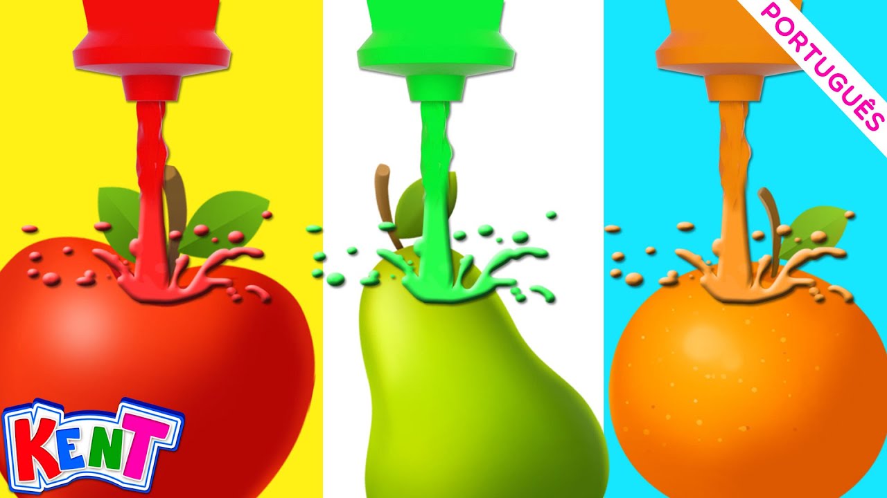 Kent o Elefante | Aprender Cores Com Frutas | DESENHOS ANIMADOS