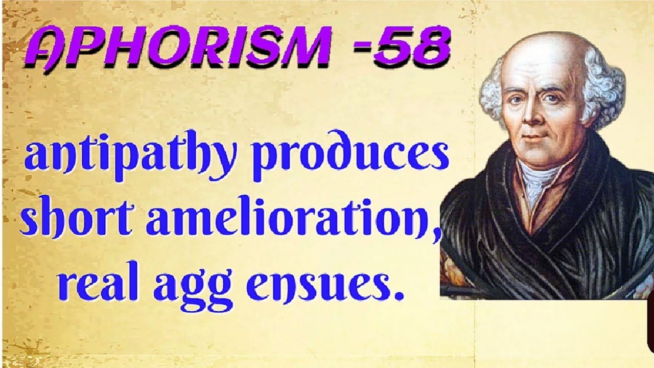 antipathic treatment causes real Agg of disease| what is antipathy |