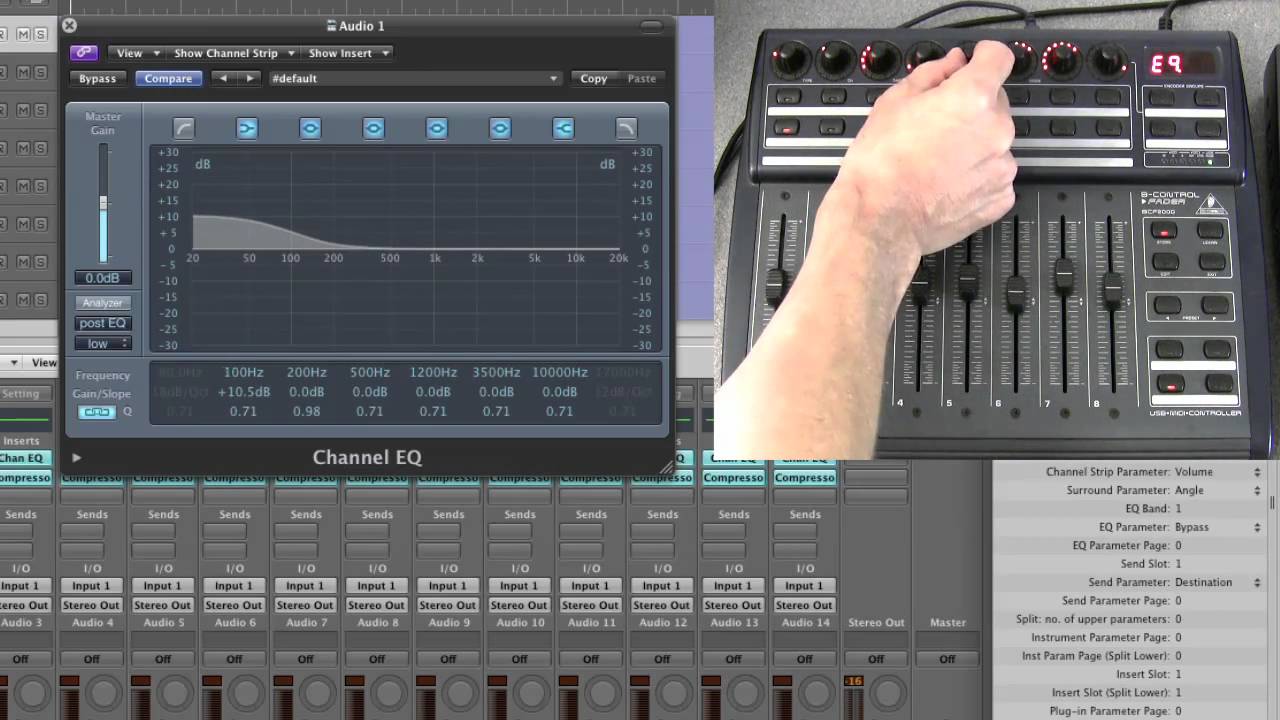 Behringer BCF2000 & Logic Pro user guide - 4/16