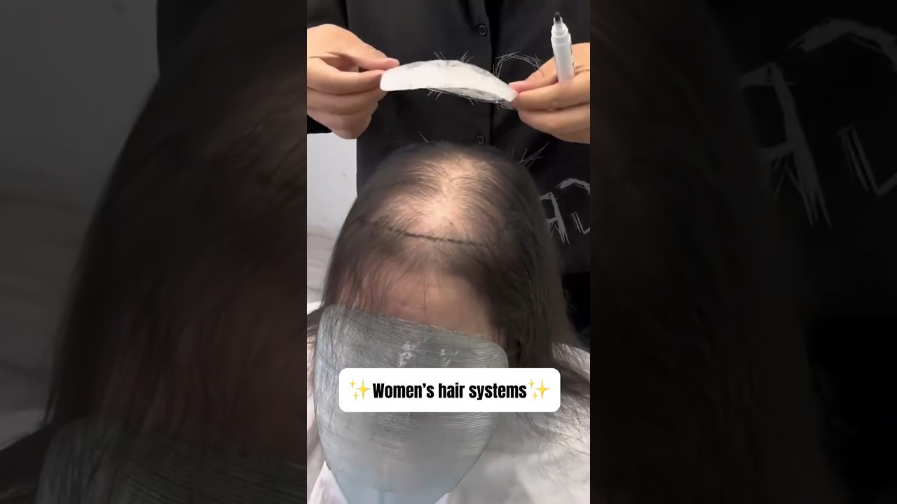 Introducing our women's hair system. You can confidently wear it while showering and swimming ✨