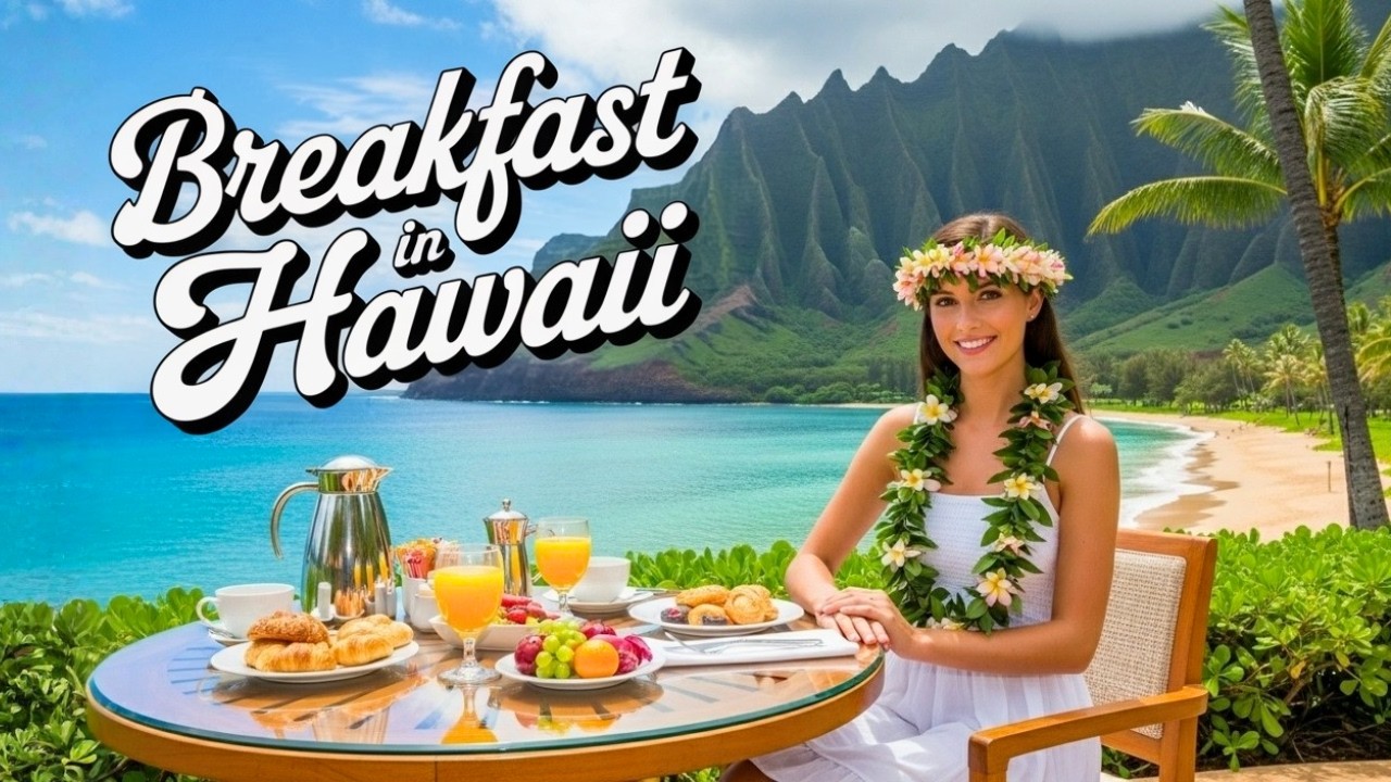Morning Hawaiian Music for a Happy Workday — 4K Hawaii Beach Vibes ✅🎶