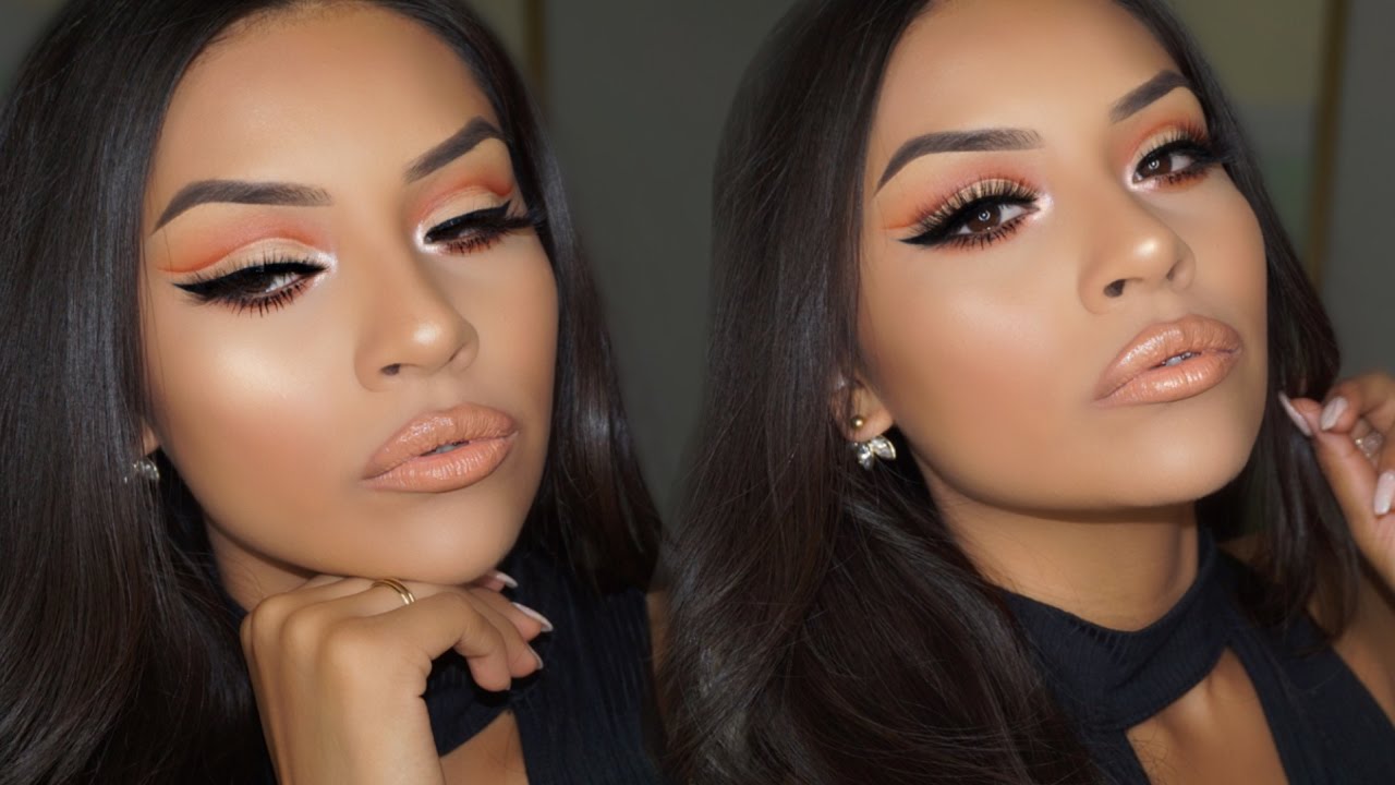 Soft Peachy Cut Crease | Sarahy Delarosa