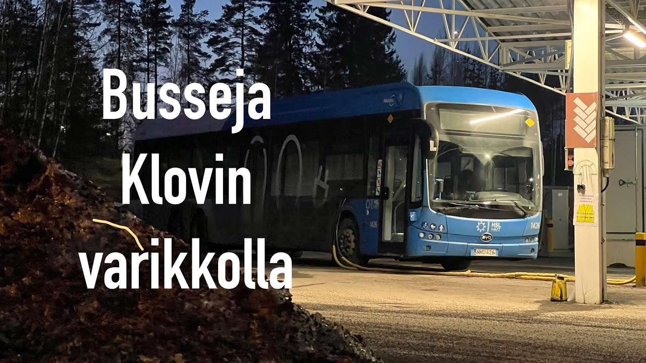 Busseja Klovin varikolla (HSL-Bussit #4)