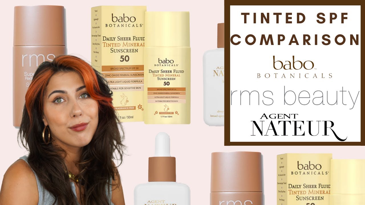 TINTED SPF COMPARISON - RMS, BABO, AND AGENT NATEUR | Integrity Botanicals