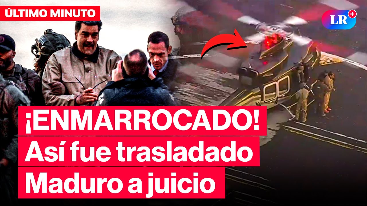 🚨 MADURO fue TRASLADADO en HELIC&Oacute;PTERO hacia TRIBUNAL para INICIAR su JUICIO | #LR