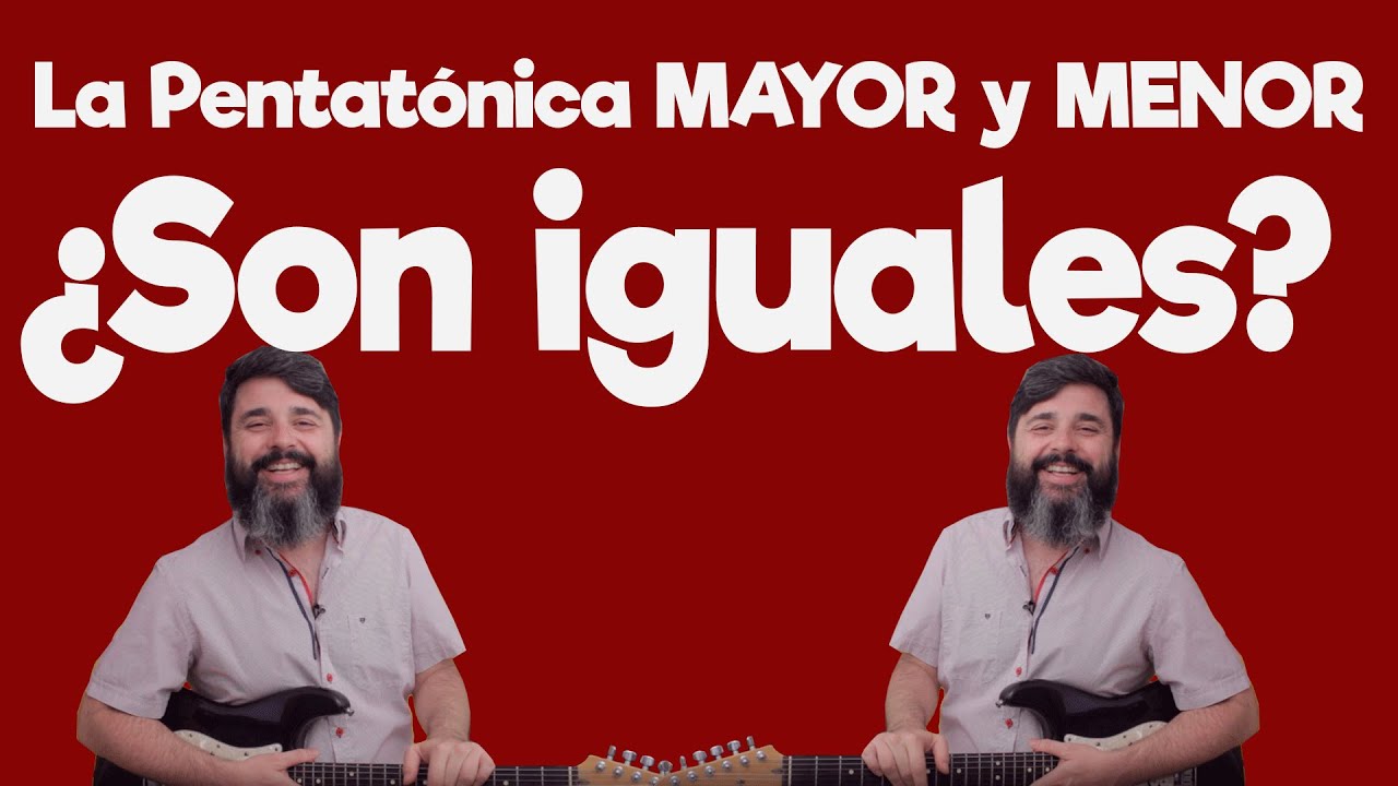 ¿La escala pentatonica mayor y la pentatonica menor tienen la misma forma?