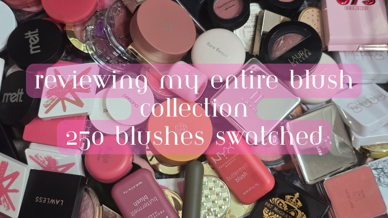 Blush Overload! Swatching & Reviewing My ENTIRE 250-Piece Collection + Baby Declutter