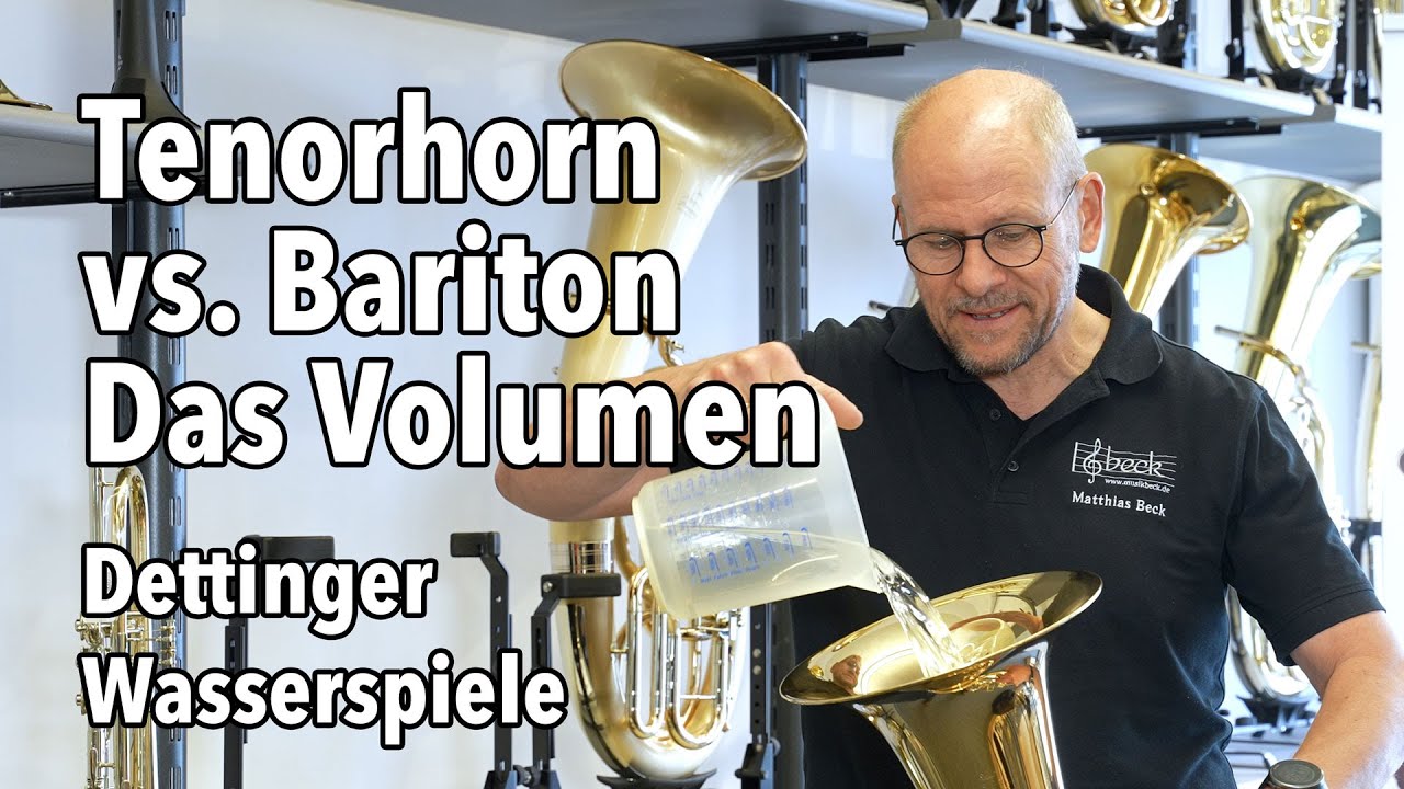 Wie viel Wasser passt in das Instrument? | Tenorhorn versus Bariton