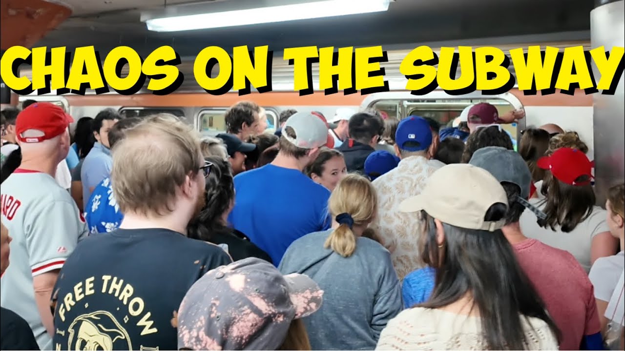 PHILLIES WIN IN EXTRA INNINGS! HOW CROWDED IS THE SUBWAY AFTER THE GAME? 