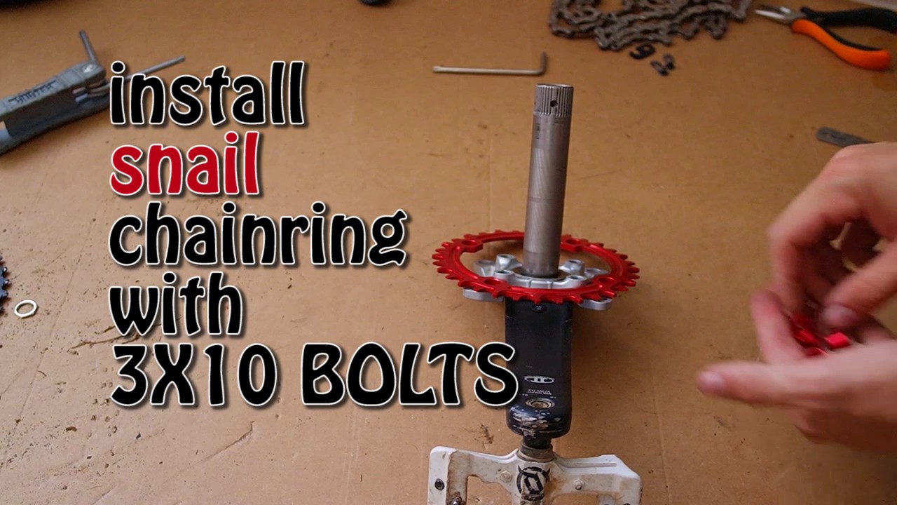 snail  narrow wide chainring - 2x10 to 1x10 for 15$ - part 1 installation