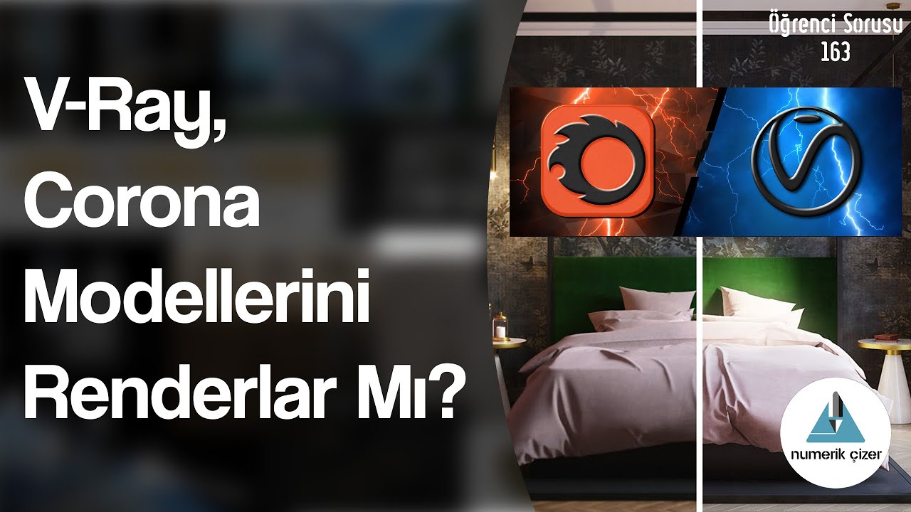 V-Ray, Corona malzemeli objeleri, modelleri renderlayabilir mi? - Öğrenci Sorusu 163