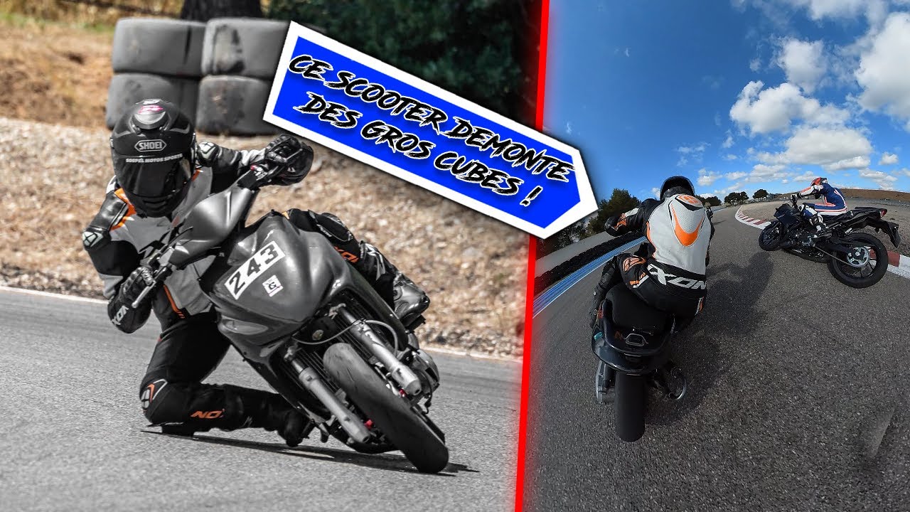 Ce Scooter démonte des Gros Cubes et Supermot sur Piste 😱🔥🚀
