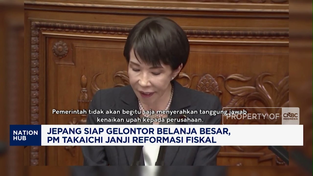 Jepang Siap Gelontor Belanja Besar, PM Takaichi Janji Reformasi Fiskal