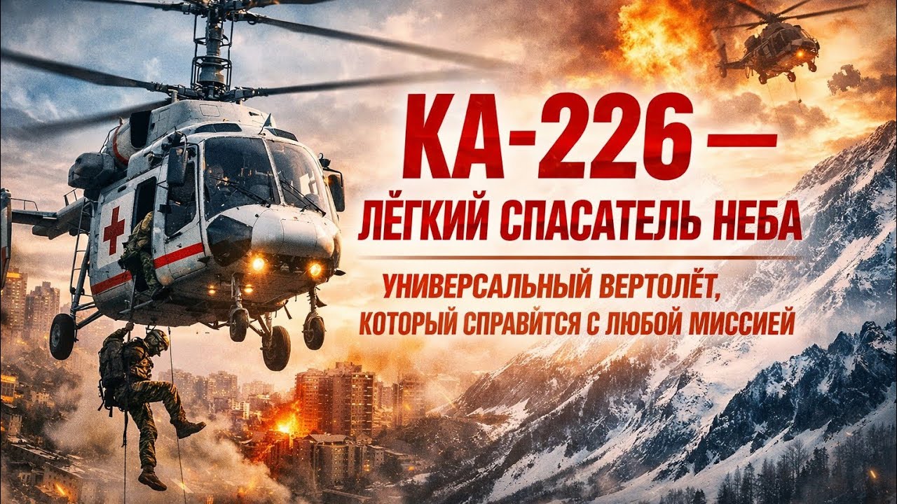 Ка-226 — Лёгкий спасатель неба | Универсальный вертолёт, который справится с любой миссией