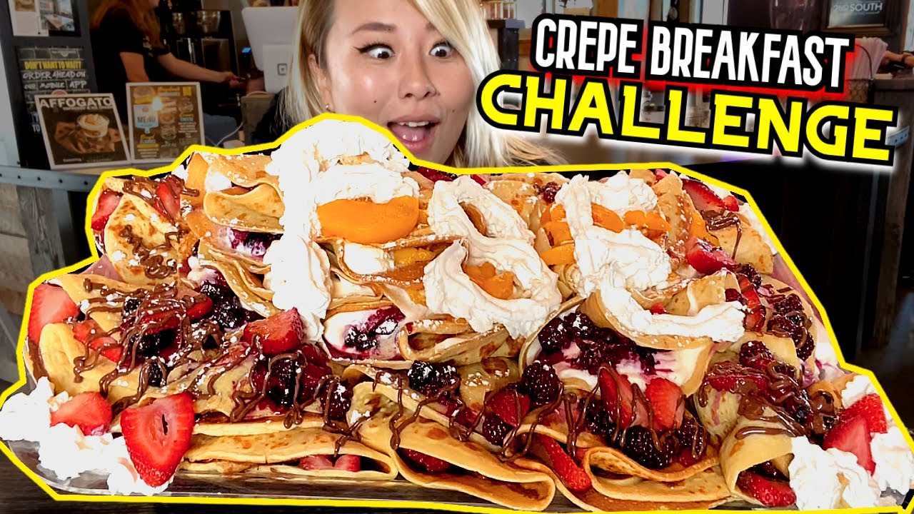 HOW MUCH CREPES CAN I EAT?! Breakfast Challenge at 2nd South Market Twin Falls, Idaho! #RainaisCrazy