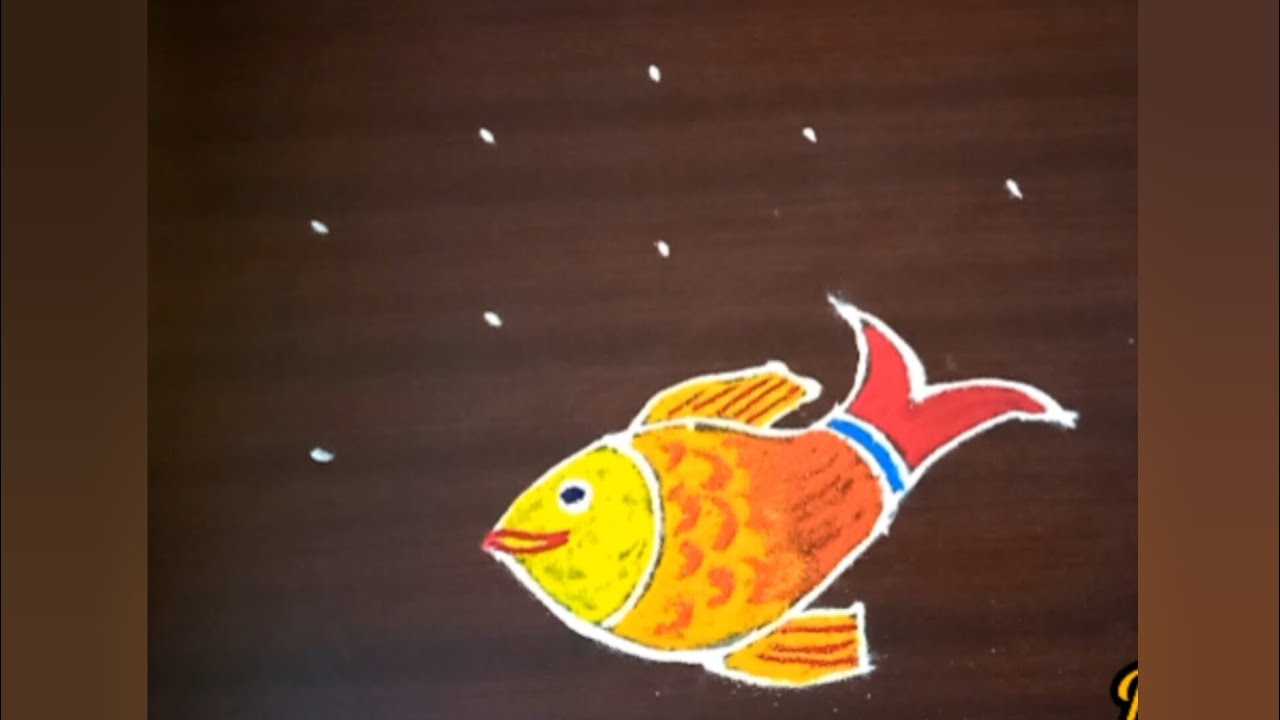 margali matha fish kolam 💐 #மார்கழிகோலம்💐my wings rangoli🌸simple muggulu#5dotskolam#easyrangoli