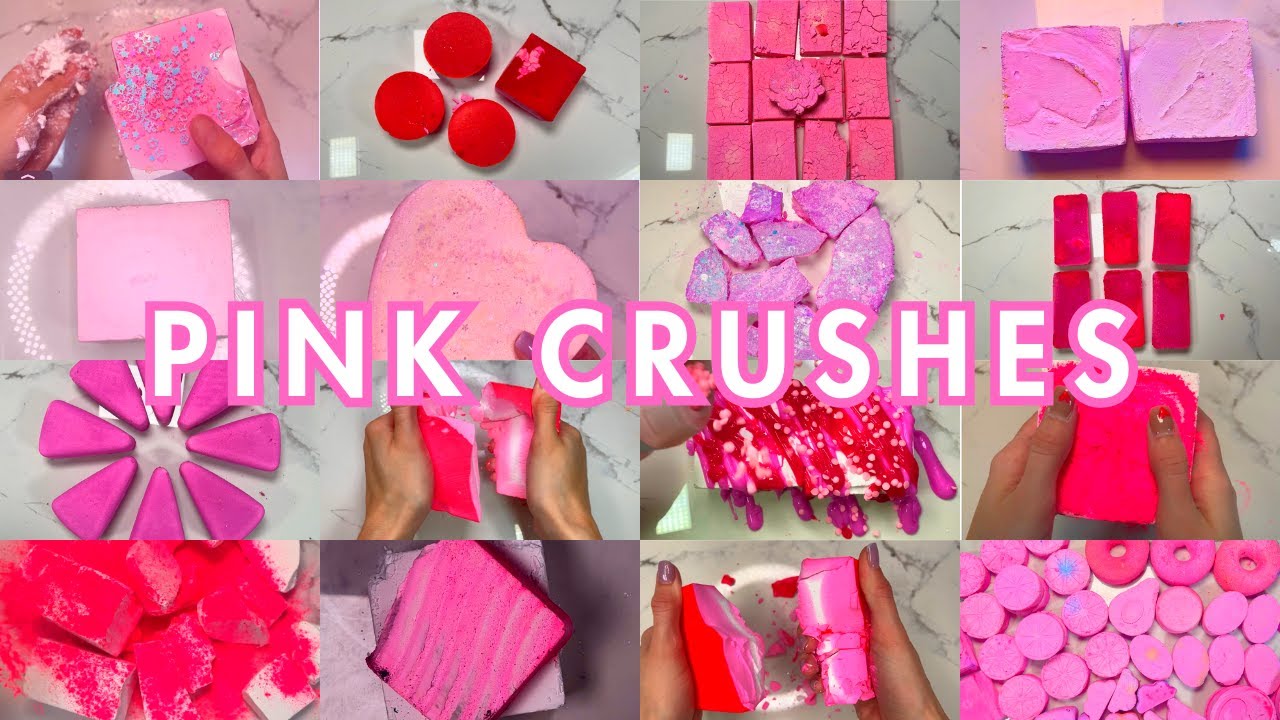 PINK CRUSHES | NEW VIDEO | 80+ REFORMS | 17 STARCH CRUNCHIES | DYED CHALK