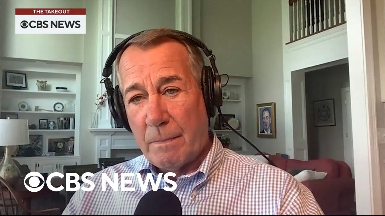 Former GOP House Speaker John Boehner thinks it's time for his party 