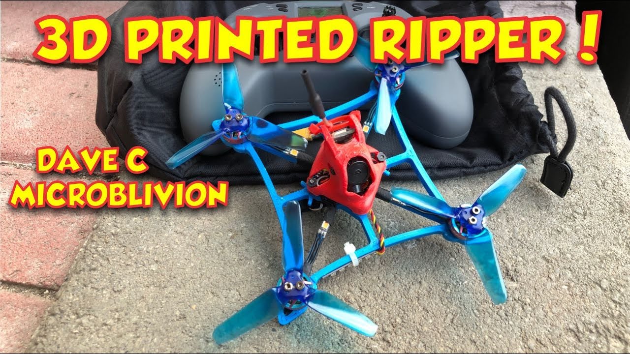 3D Printed FPV Drone - Dave C Microblivion - jhemcu sh50a - Creality Ender 3 v2