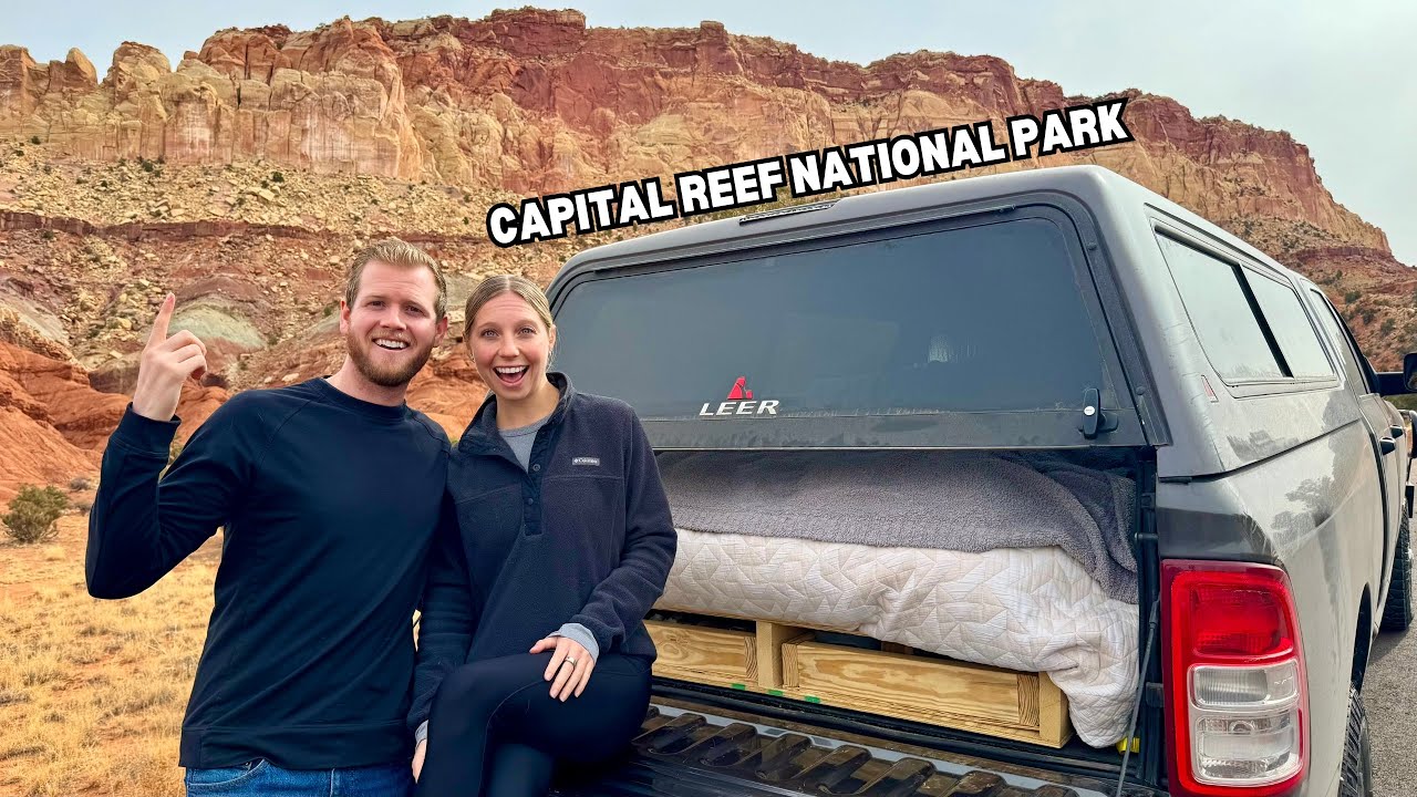 Off-Grid Truck Shell Camping In Southern Utah - Exploring Capital Reef National Park!