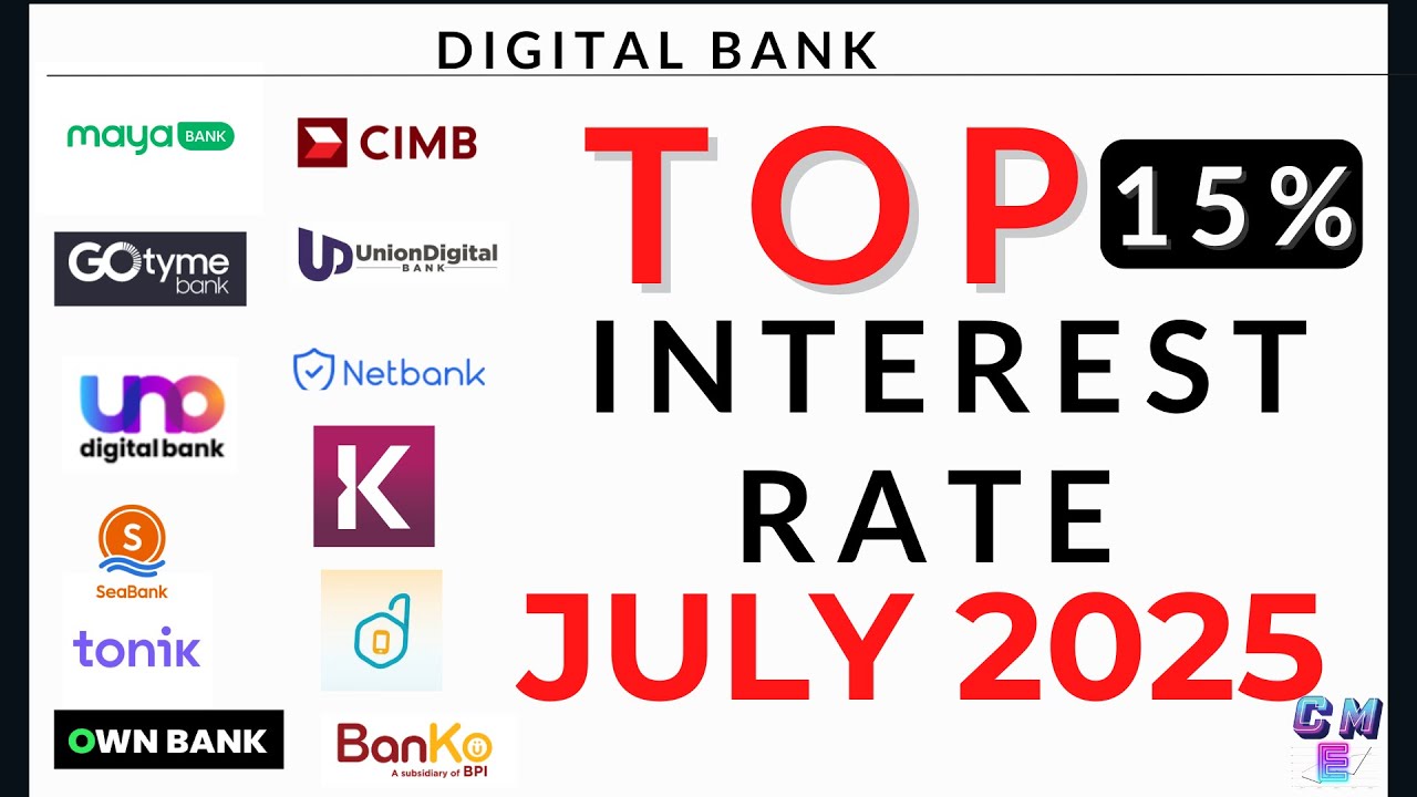 Digital Banks Top interest rate July 2025 I 15% per annum