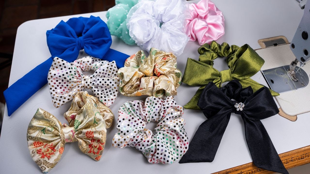 4 formas de hacer Scrunchies o Coleteros 2023