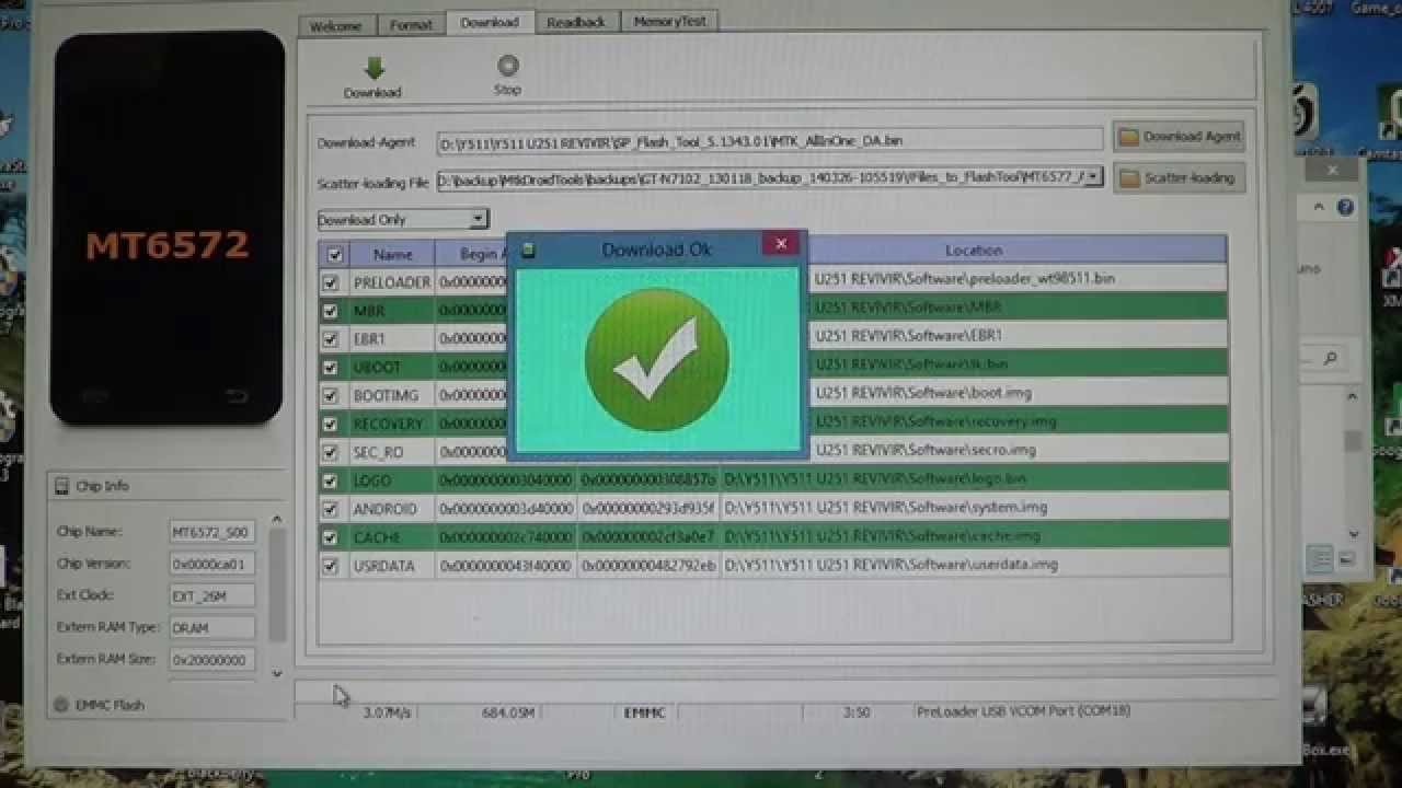 ✔ Revivir y/o Actualizar Huawei Y511 U251 (Firmware / Software / Unbrick / Flashear / Sp Flash Tool)