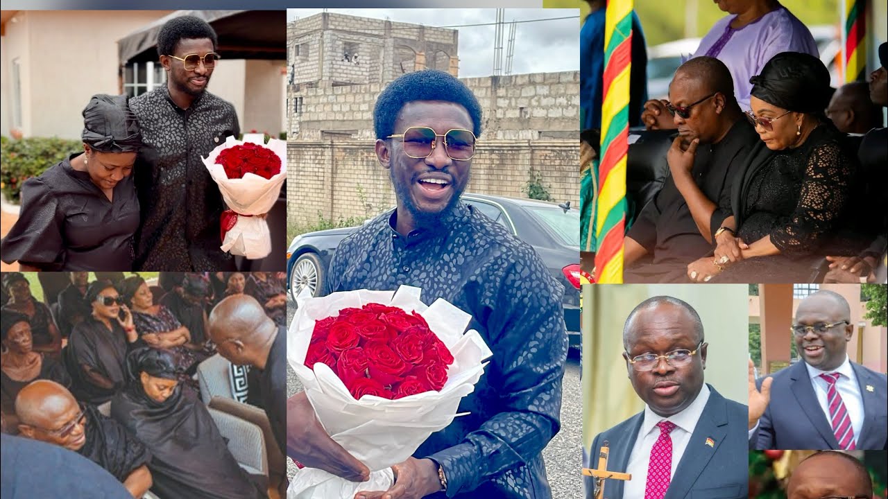 New force Boss Cheddar console’s Dr. omane Boamah’s wife with a precious Gift as he arrives to mourn