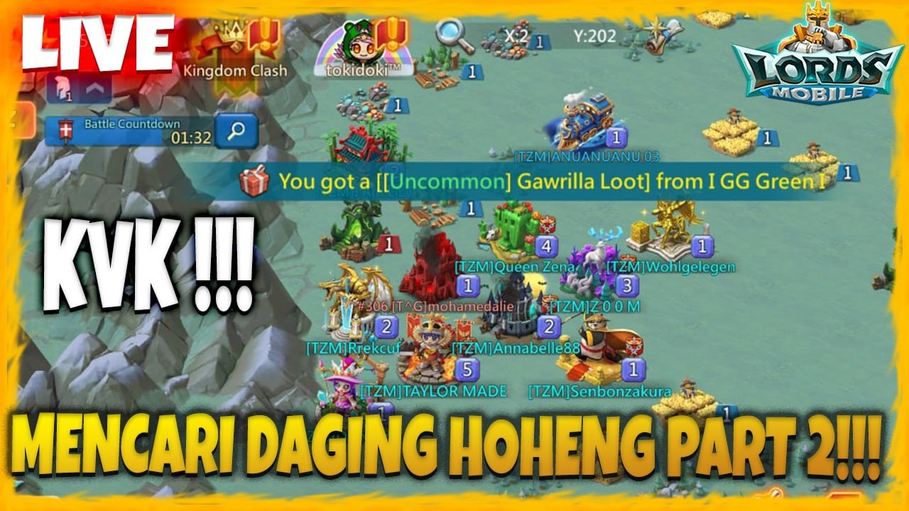 KVK LETS GO DAGENG HOHENG PART 2 !!! - Lords Mobile Indonesia