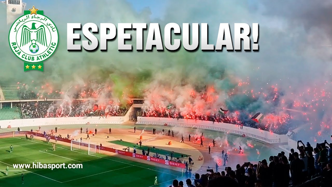TORCIDA DO RAJA CASABLANCA DEU SHOW NA FINAL DA COPA DO MARROCOS! 🏆 Raja Campeão Coupe du Trone 2024