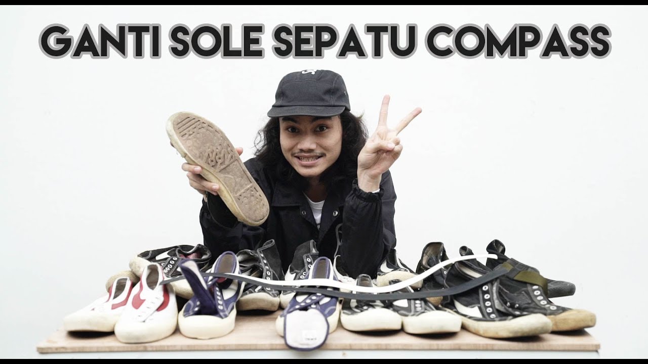 GANTI SOLE SEPATU COMPASS! #pattrepair