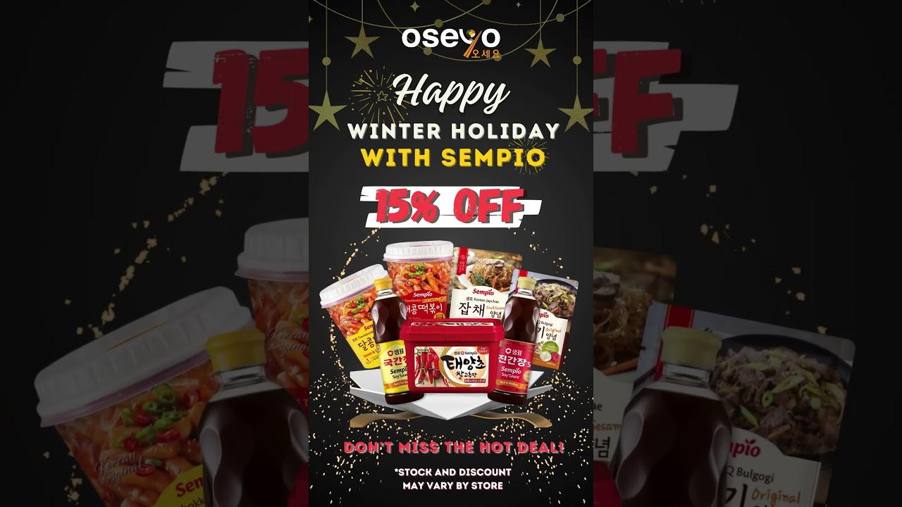 ⛄ Oseyo Special Winter Sale with Sempio 💝 #shorts
