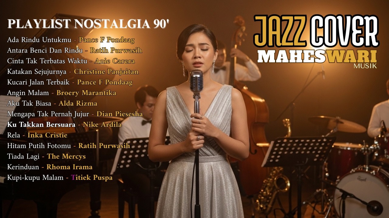 Jazz Cover Nostalgia | Playlist Tembang Kenangan | Aku Tak Biasa, Ku Takkan Bersuara, Tiada Lagi