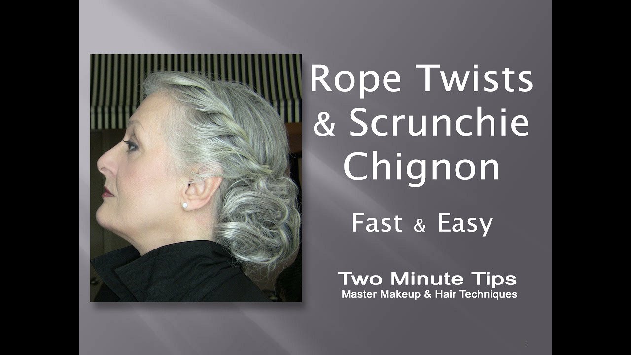 Rope Twists & Scrunchie  Chignon