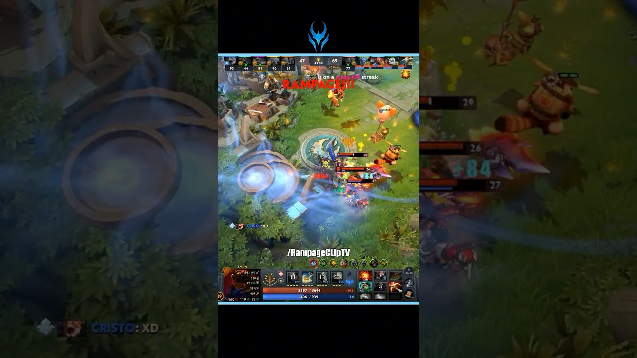INSANE GODMODE 🤯⚡ SVEN RAMPAGE 🗡️💥 #dota2