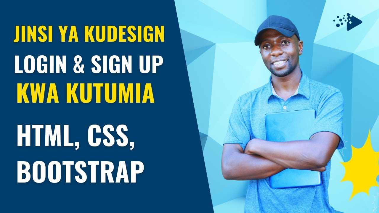 Jinsi ya kutengeneza Login na Sign up Form kwa kutumia HTML, CSS  na Bootstrap CSS framework