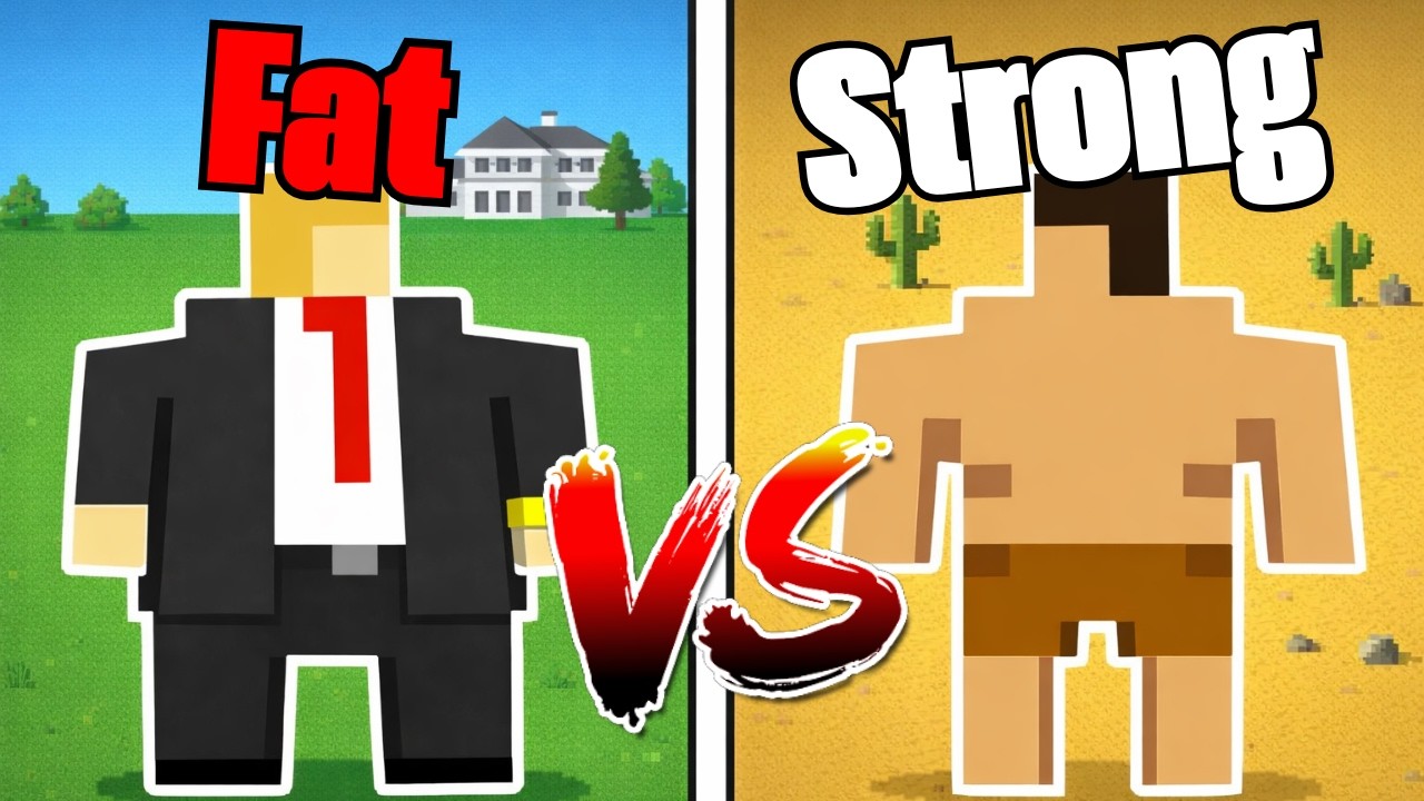 Rich but Lazy vs Poor but Athletic - Worldbox
