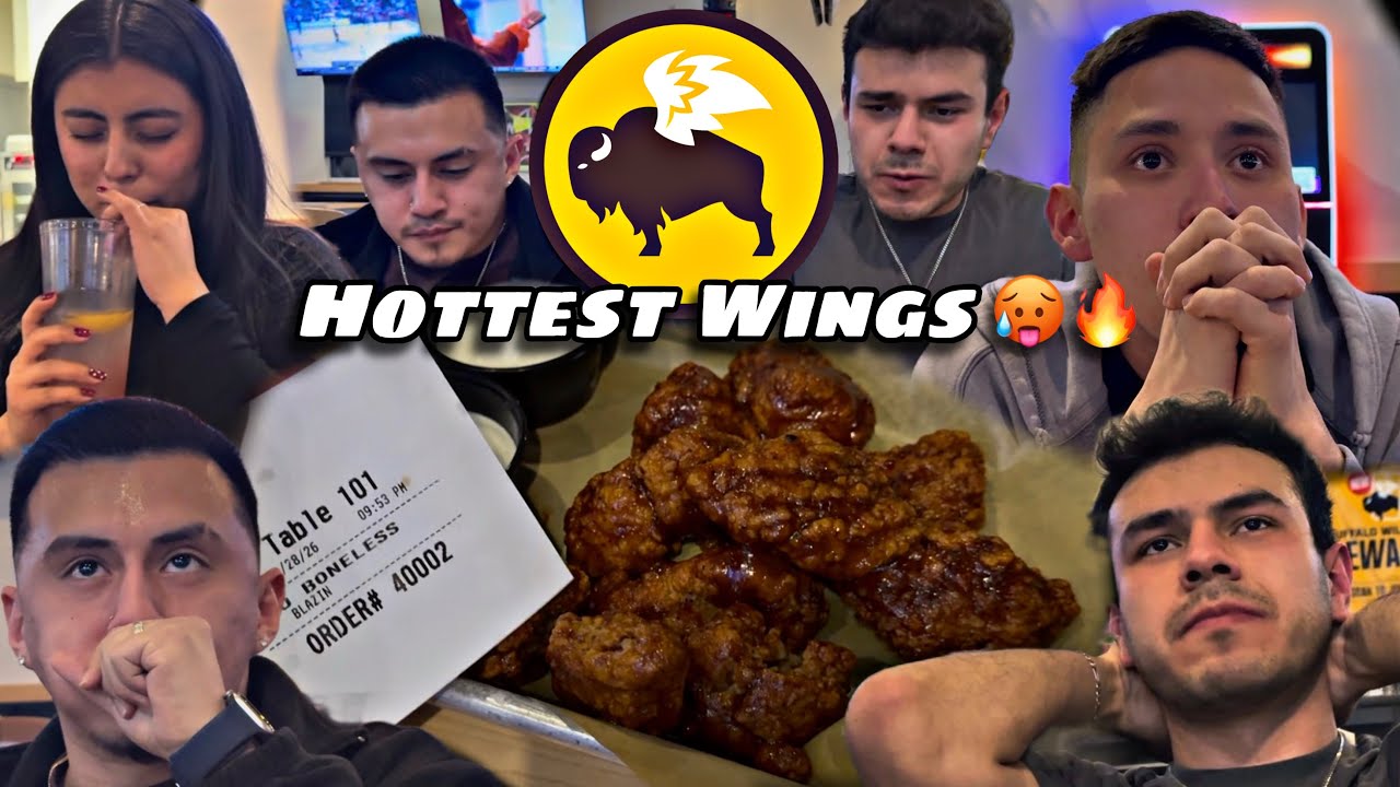 We tried the hottest wings at Buffalo Wild Wings!!!