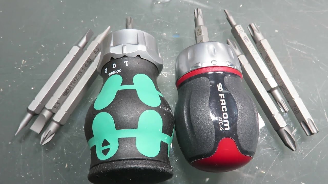FACOM [ATCL.S14PB] : Ratchet Stubby Screwdriver : PROTWIST