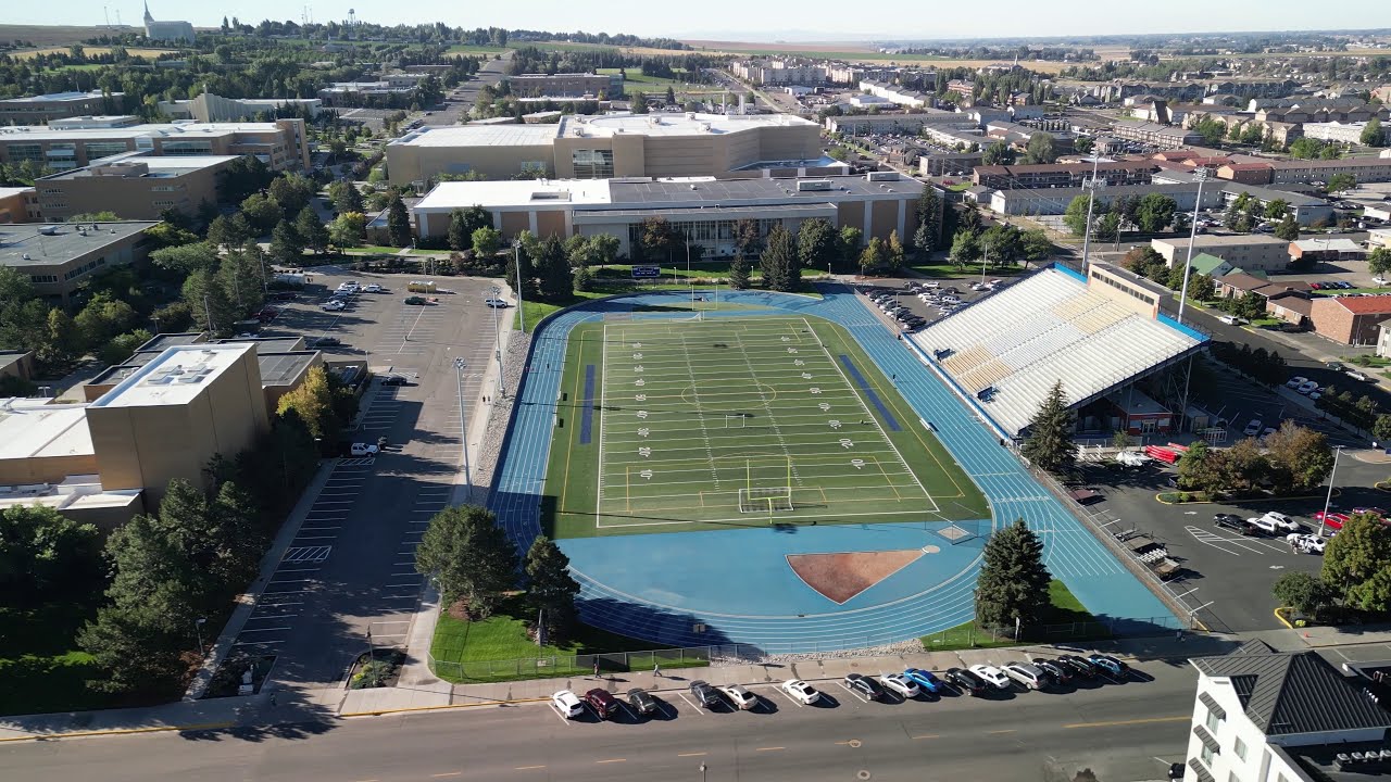 BYU Idaho Drone Flyby Rexburg, Idaho - from the north west campus corner.  1 of 3  BYU-I videos.