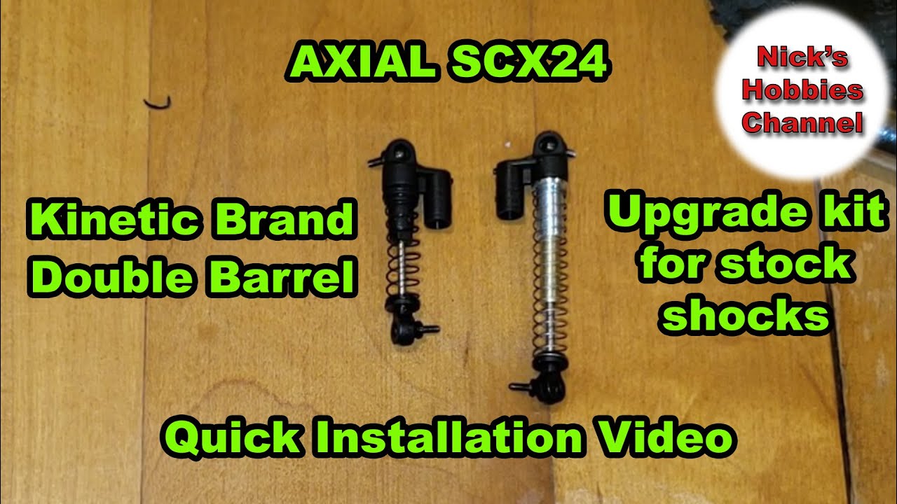 Axial SCX24 Kinetic Double Barrel Upgrade Kit - How to Install. #Axial #SCX24 #Crawler