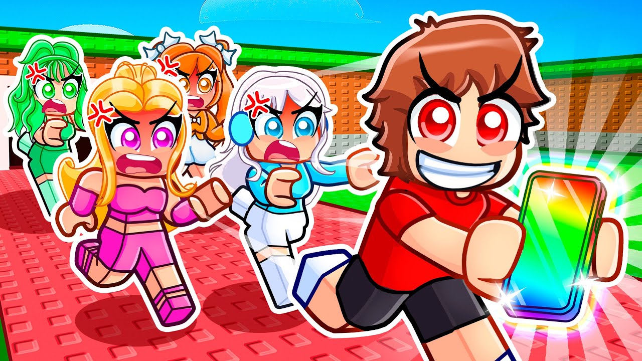 Techy Plays STEAL A PHONE In Roblox With MY CRAZY FAN GIRLS....