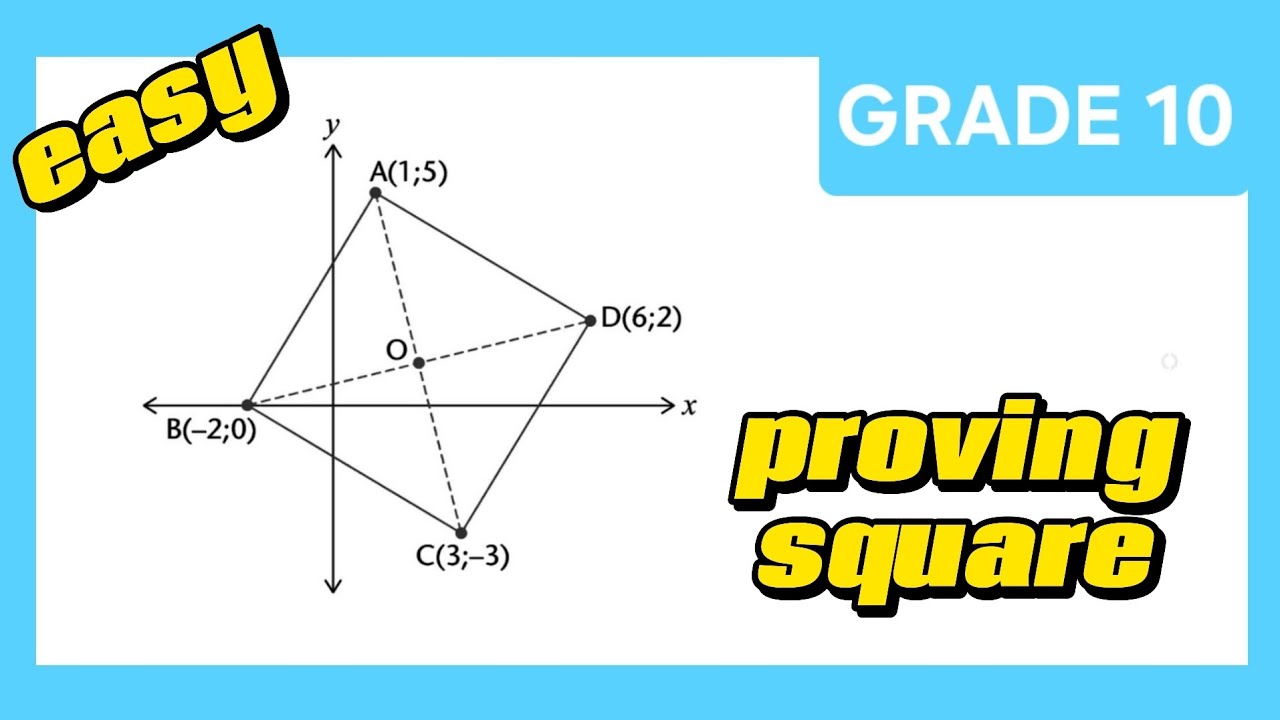 proving square | ANALYTICAL GEOMETRY grade10 