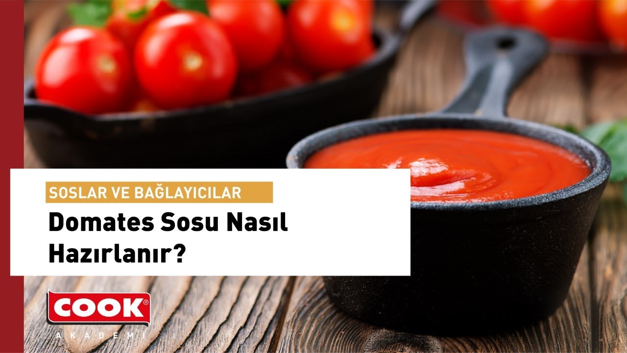 Domates Sos Nasıl Hazırlanır? | COOK Akademi | Soslar ve Bağlayıcılar Bölüm 3