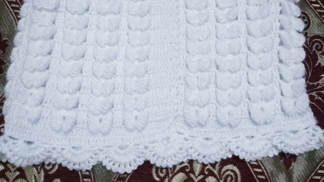 How to make a beautiful crochet frill for jeacet/frock
