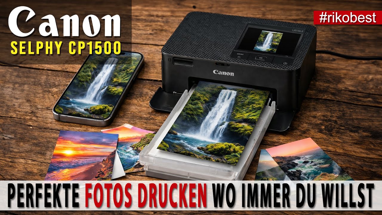 Perfekte Fotos drucken - immer und überall -  Canon Selphy CP 1500 mobiler mini Foto Drucker / Test