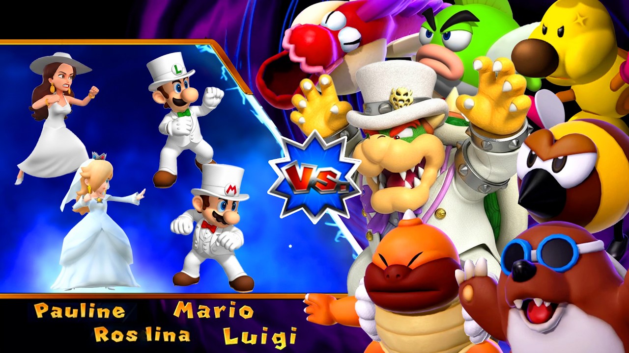 【마리오 파티 9】보스 러시 전투 4인 대결! 누가 진짜 최강일까?