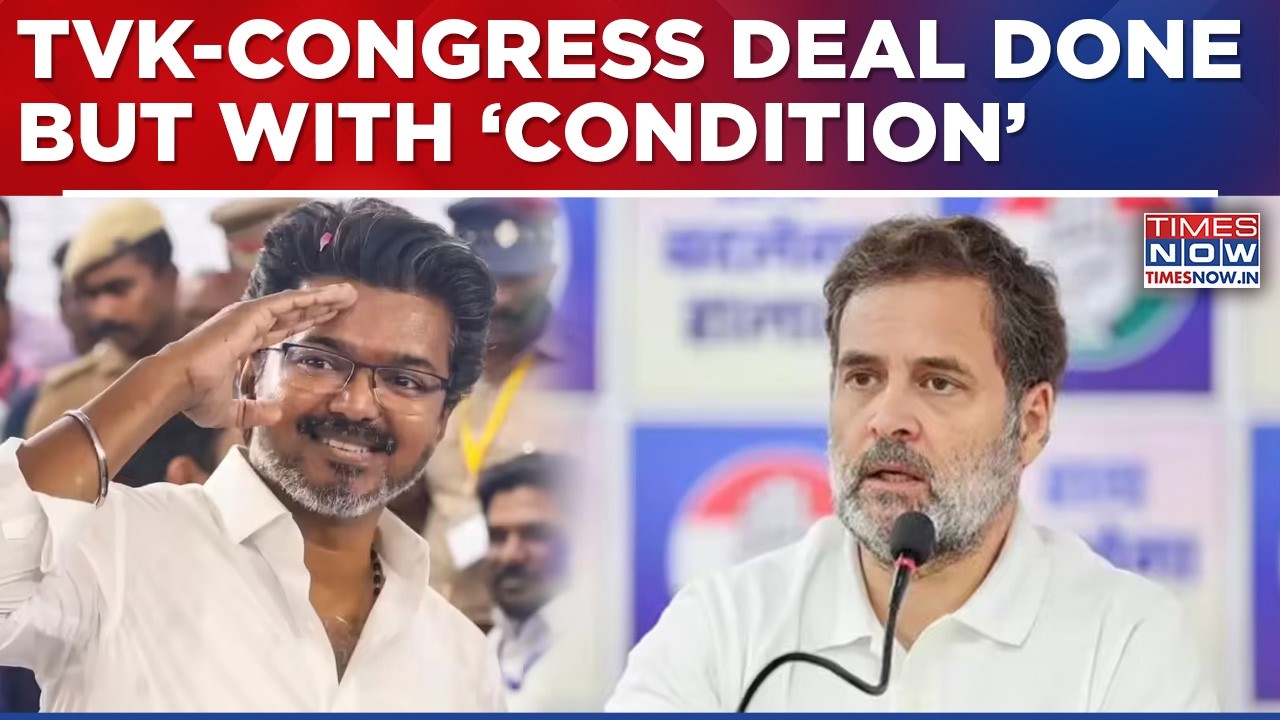 TVK & Congress Deal Sealed | Rahul Gandhi's Party Gives 'Conditional' Support To Vijay's Party
