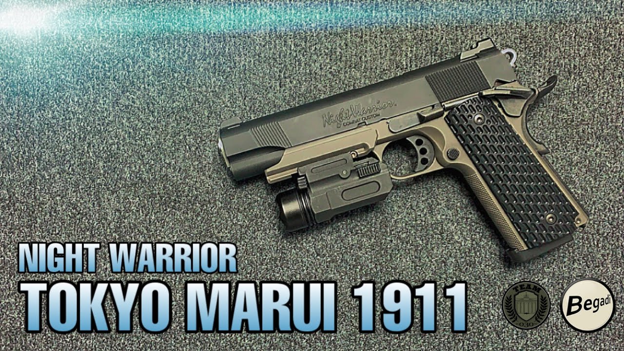 [REVIEW] TOKYO MARUI Night Warrior M1911 GBB Airsoft Pistole, Airsoft Backup, Colt 1911 Test deutsch