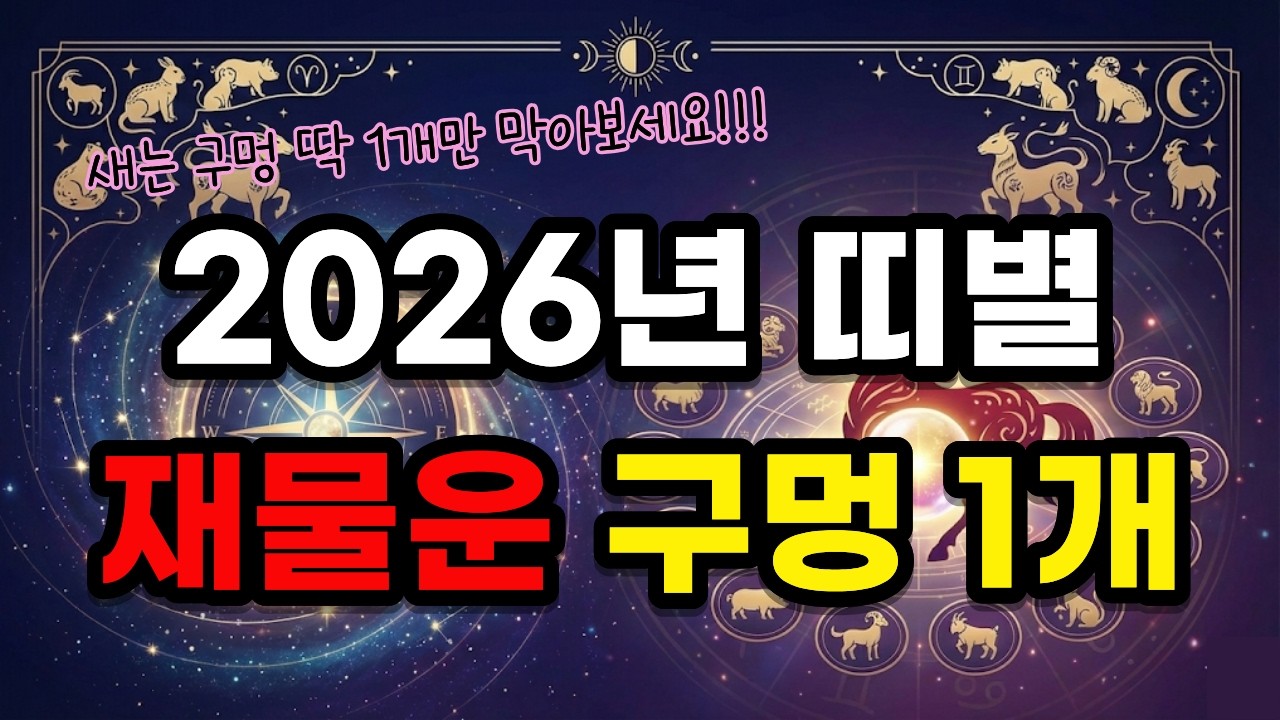 띠별 돈복 들어오는 시기와 새는 돈 막는 법